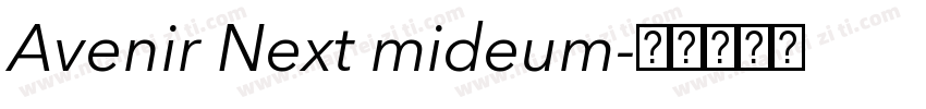 Avenir Next mideum字体转换